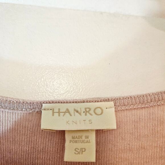 Hanro Knits Deep V-neck Short Sleeve Sweater - Picture 4 of 6